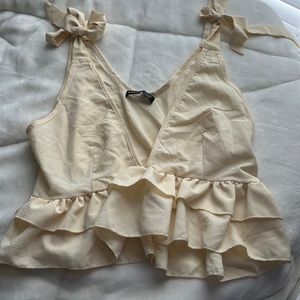 cute size small yellow tank top from shein